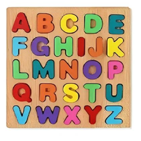 Wooden Numeric And Alphabetical Board