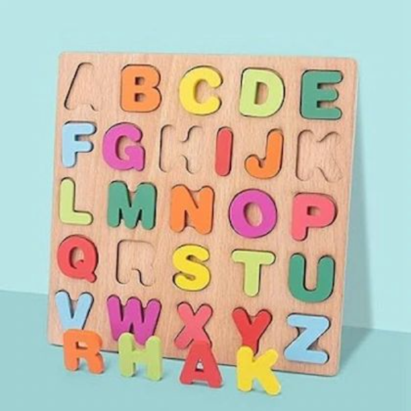 Wooden Numeric And Alphabetical Board