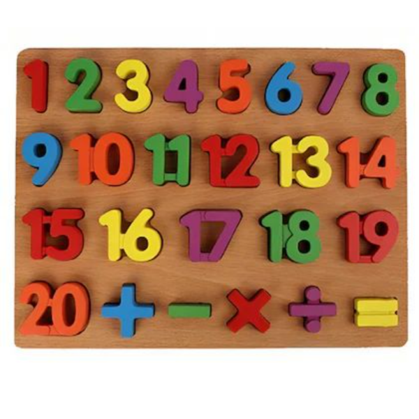 Wooden Numeric And Alphabetical Board