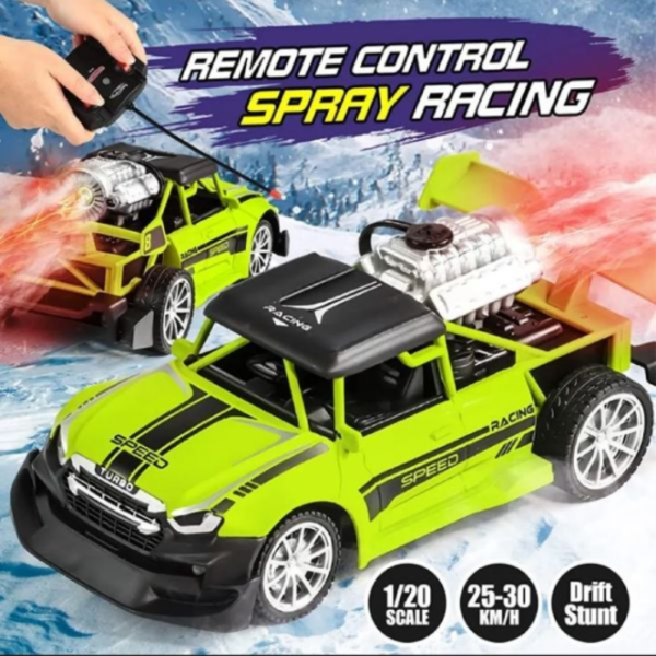 Remote Control Speed X Stunt Spray CarWith Lights And Flame Spray Function