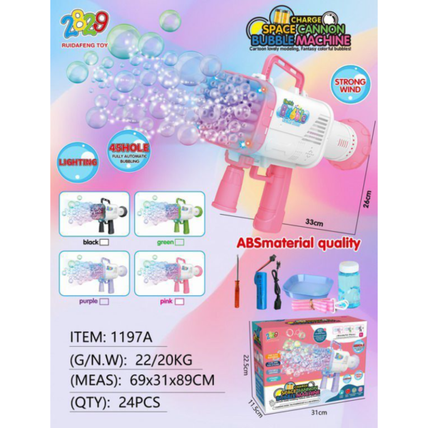 Amazing Toy Bubble Gun Super Bubble Making Gun With Bubble Solution Toy Bubble Maker