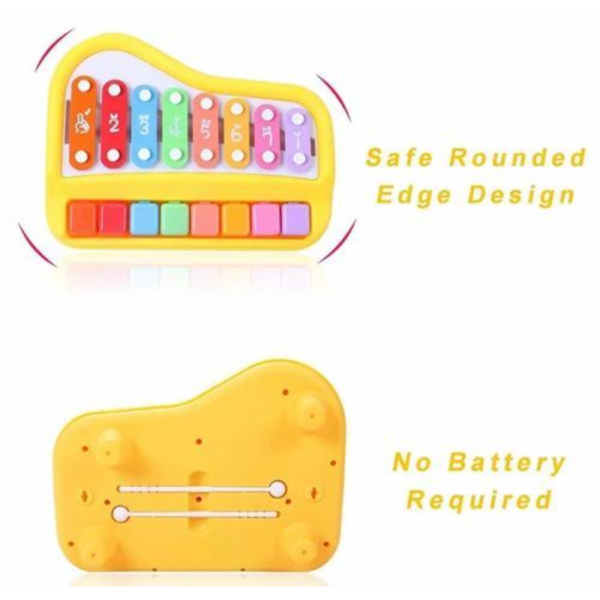 2 in 1 Piano Xylophond for Kids Educational Musical Instrument Toyset For Babies