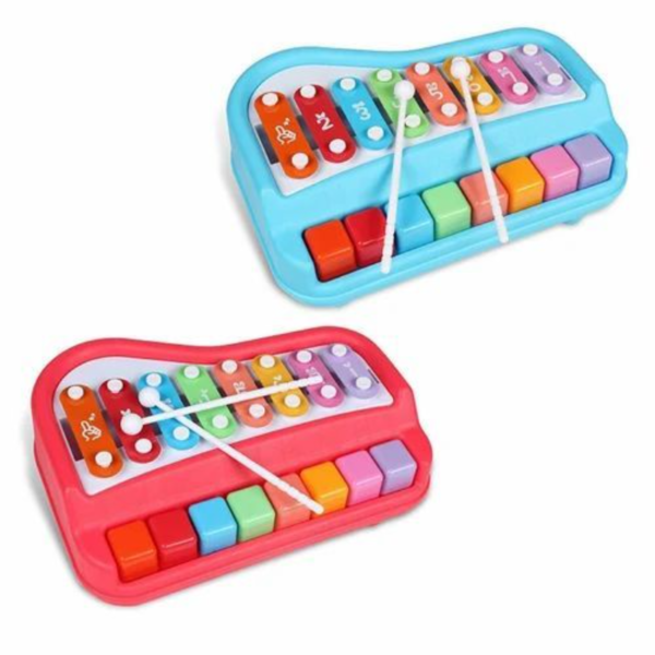 2 in 1 Piano Xylophond for Kids Educational Musical Instrument Toyset For Babies