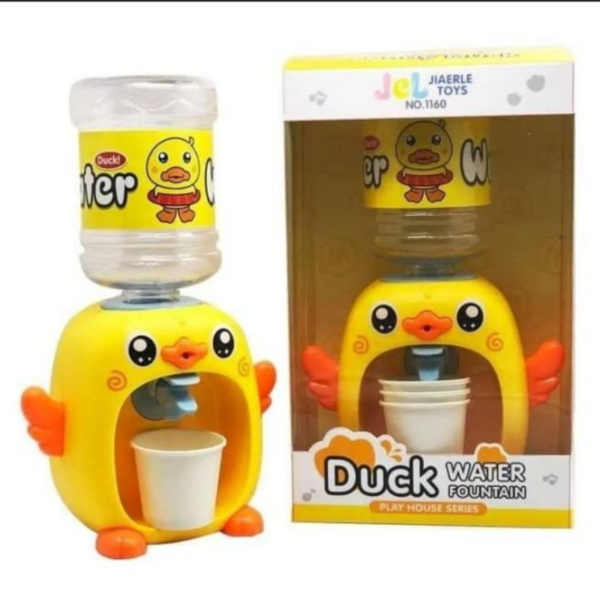 Mini Cute Simulation Water Dispenser Duck Toy Set