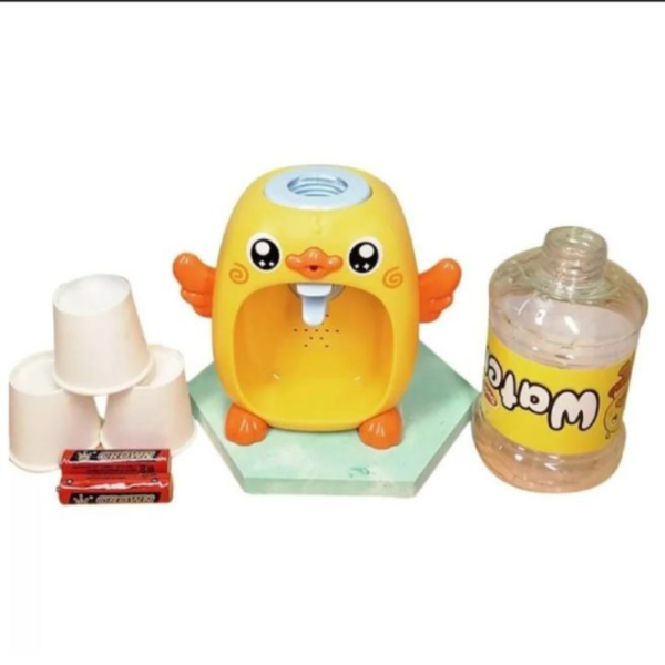 Mini Cute Simulation Water Dispenser Duck Toy Set