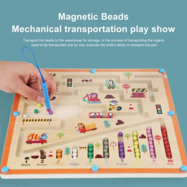 Wooden Magnetic Color Sorting CounterBoard