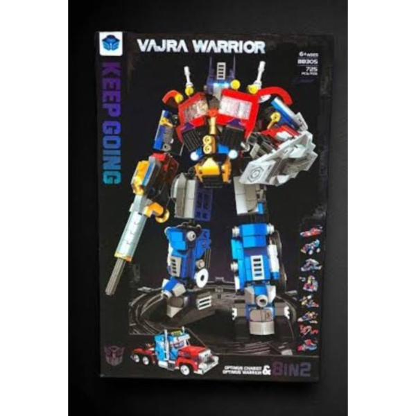 Lego Optimus Vajra Warrior 8 In 2 Building Blocks Set