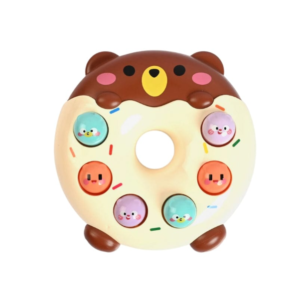 Donut Beat A Mole Musical Toy With Hammer For Kids