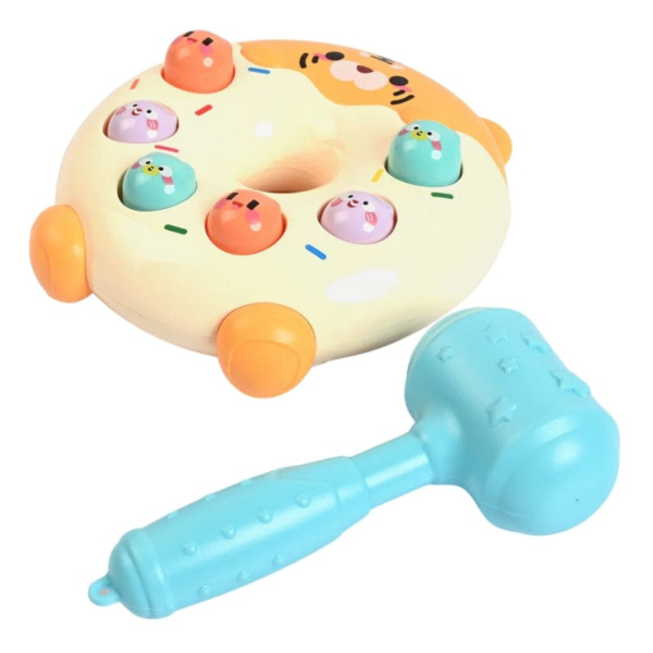 Donut Beat A Mole Musical Toy With Hammer For Kids