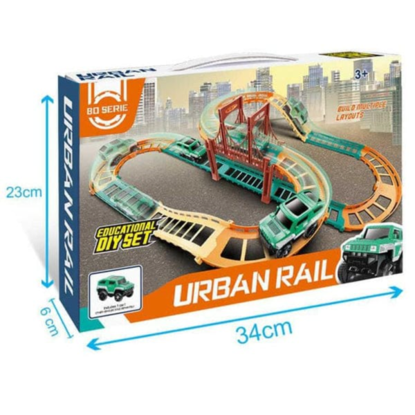 Urban Rail Educational Track DIE Set For Kids Entertainment