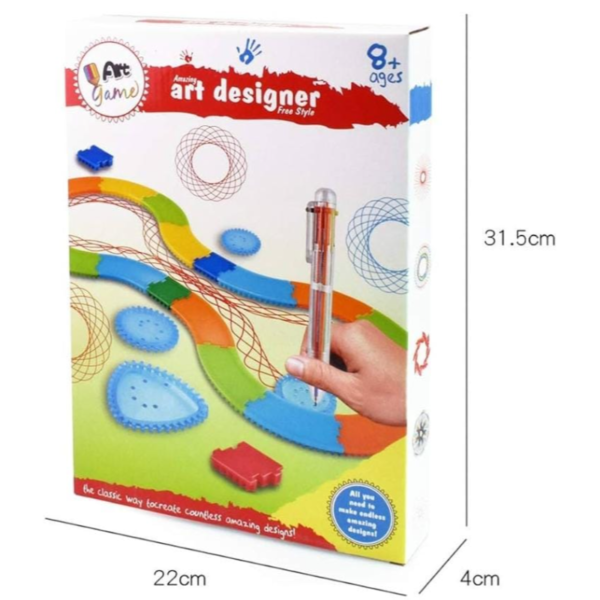 Educational Toy for Children Aid Art Design Training Ruler Kit for Kids Art Enlightenment