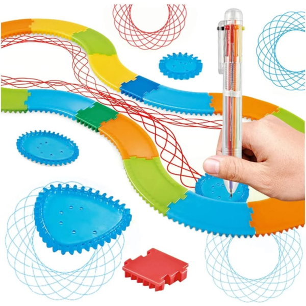 Educational Toy for Children Aid Art Design Training Ruler Kit for Kids Art Enlightenment