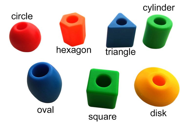 Geometrical Jumbo Size Lacing Beads for Kids – Montessori Wooden Threading Toy with Shapes, Colors & Strings | Educational Activity for Fine Motor Skills, Hand-Eye Coordination & Early Learning